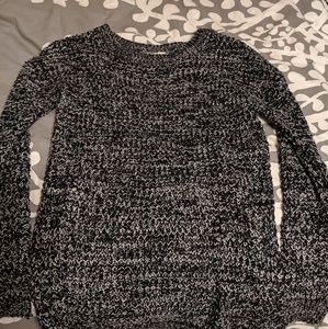 Black and white sweater